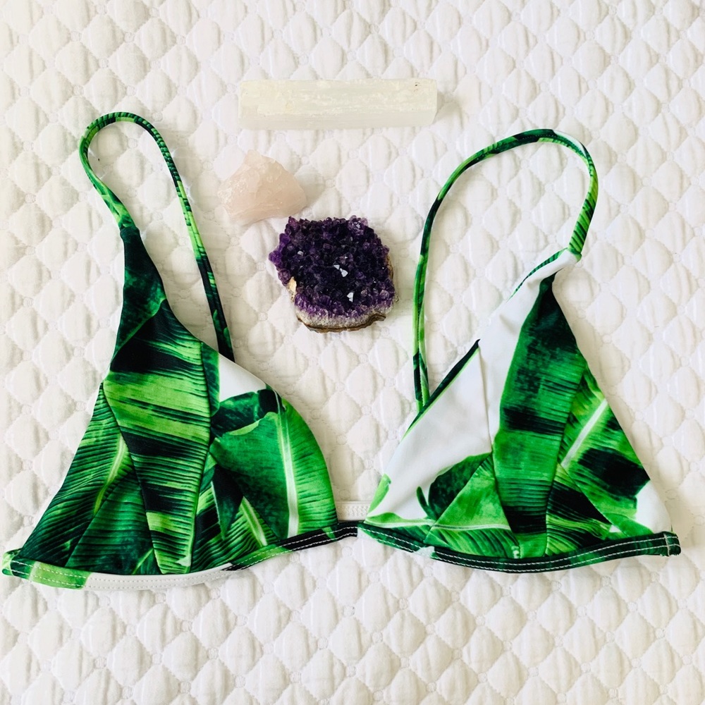 Stone Fox Swim Banana Leaf Isla Bikini Top